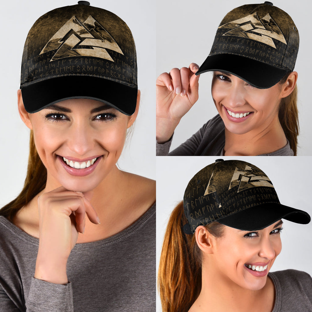 Viking Classic Cap Huginn Muninn Ravens from Odin Viking Gold Version Classic Cap RLT12