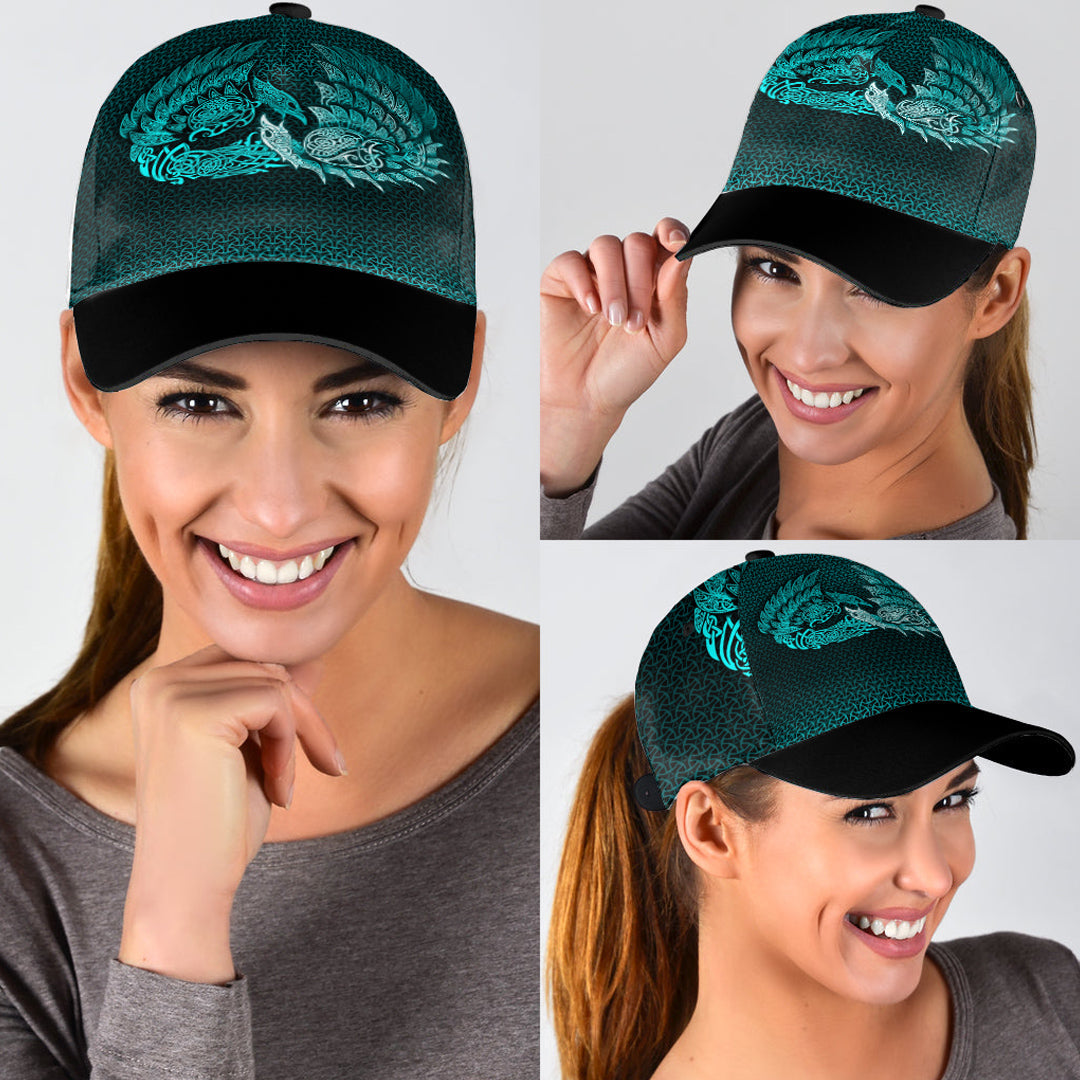 Viking Classic Cap Ragnarok Huginn Muninn Cyan Version Classic Cap RLT12