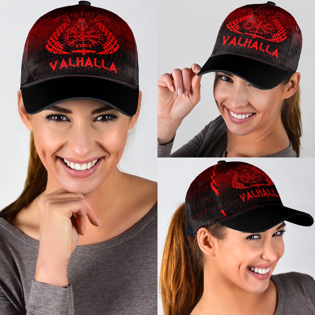 Wonder Print Shop Classic Cap - Victory or Valhalla - Red Version Classic Cap RLT12