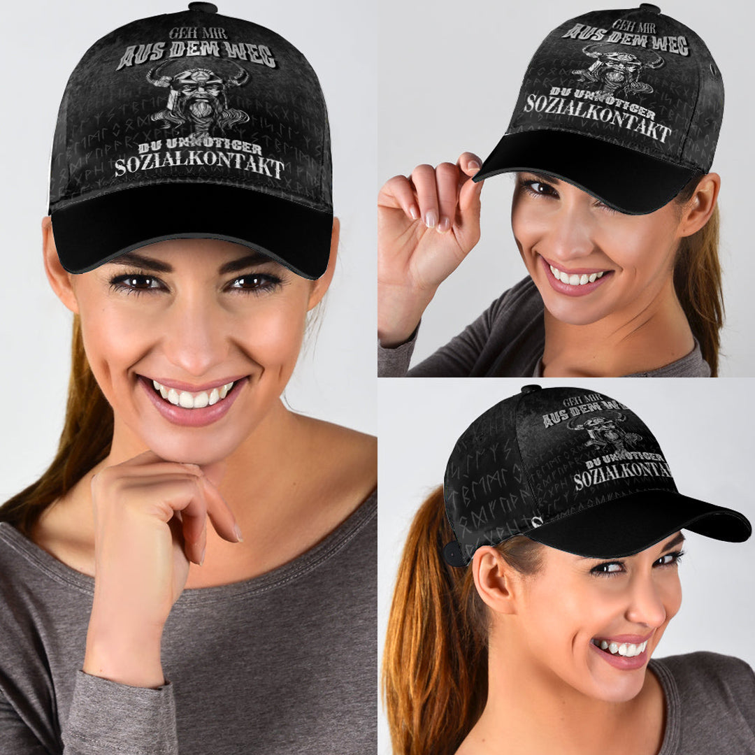 Viking Classic Cap Geh mir aus dem Weg du unnotiger Sozialkontakt Classic Cap RLT12