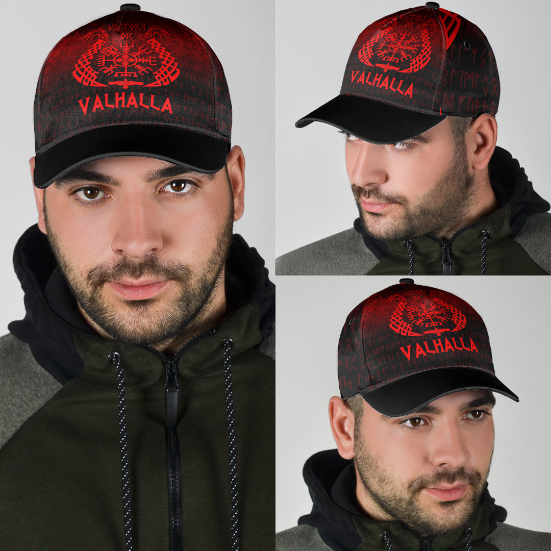 Wonder Print Shop Classic Cap - Victory or Valhalla - Red Version Classic Cap RLT12