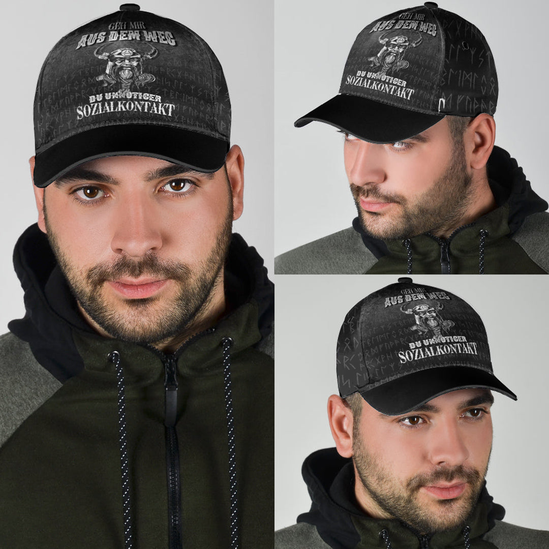 Viking Classic Cap Geh mir aus dem Weg du unnotiger Sozialkontakt Classic Cap RLT12