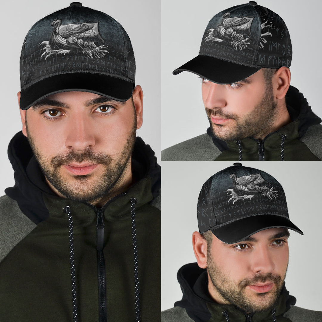 Wonder Print Shop Classic Cap - Victory or Valhalla Drakkar Classic Cap RLT12