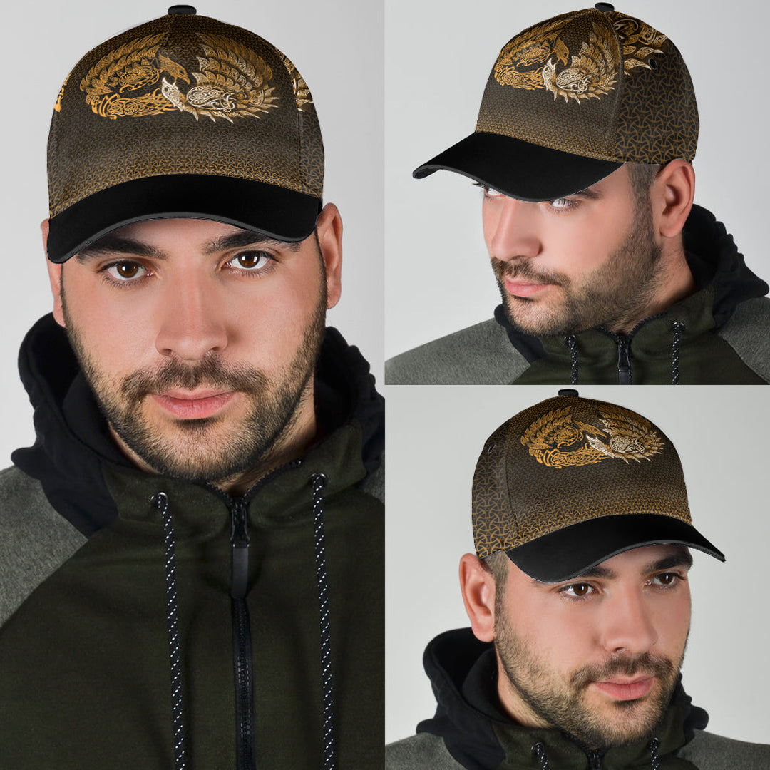 Viking Classic Cap Ragnarok Huginn Muninn Gold Version Classic Cap RLT12