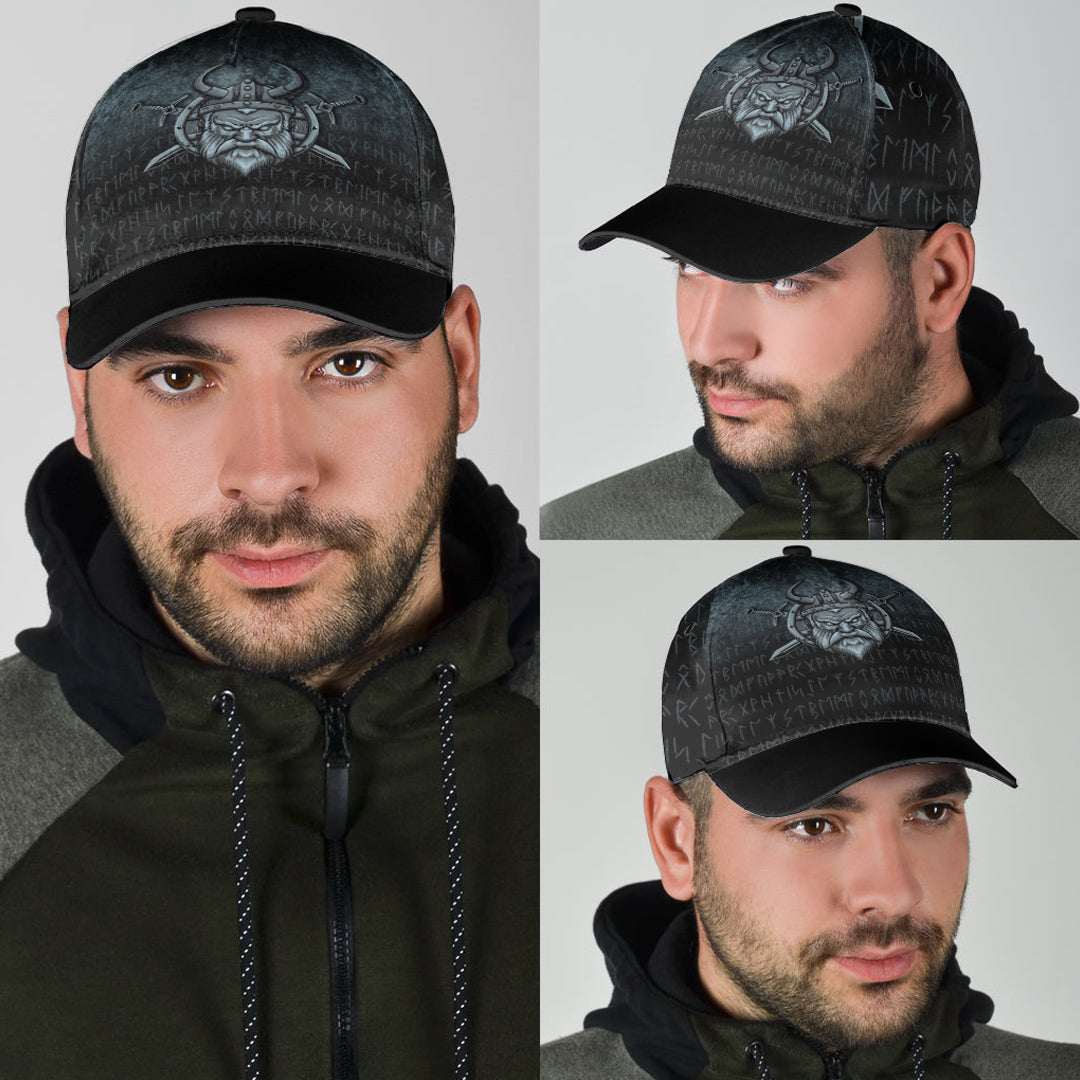 Wonder Print Shop Classic Cap - Victory or Valhalla Warrior Classic Cap RLT12