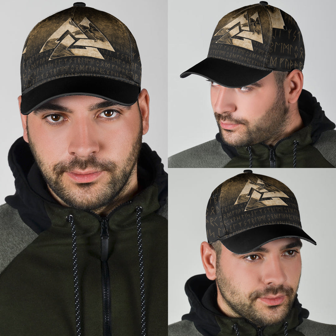 Viking Classic Cap Huginn Muninn Ravens from Odin Viking Gold Version Classic Cap RLT12