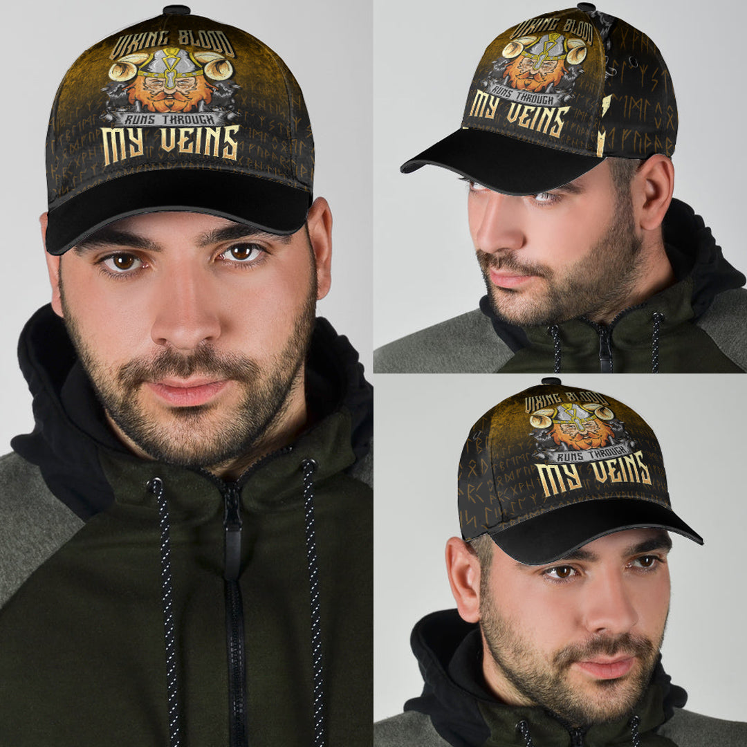 Viking Classic Cap Viking Blood Runs Through My Veins Classic Cap RLT12
