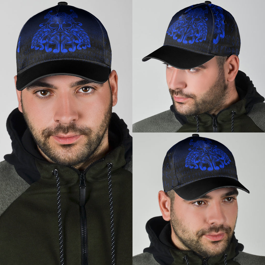 Viking Classic Cap Vikings Odin Valhalla Blue Version Classic Cap RLT12