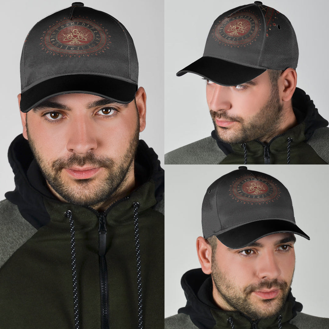Viking Classic Cap Tree Of Life with Triquetra Classic Cap RLT12