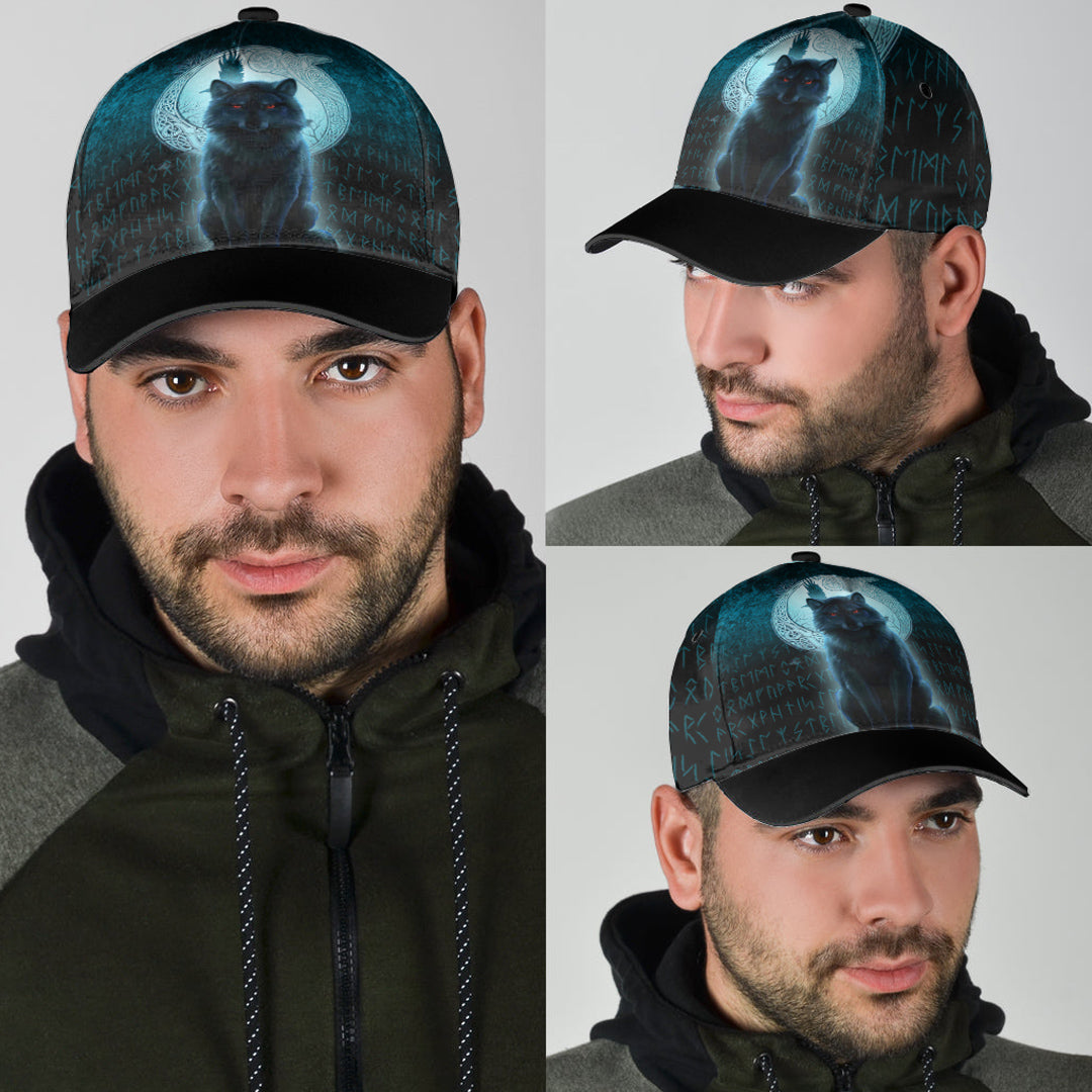 Viking Classic Cap Fenrir Viking Wolf Cyan Version Classic Cap RLT12