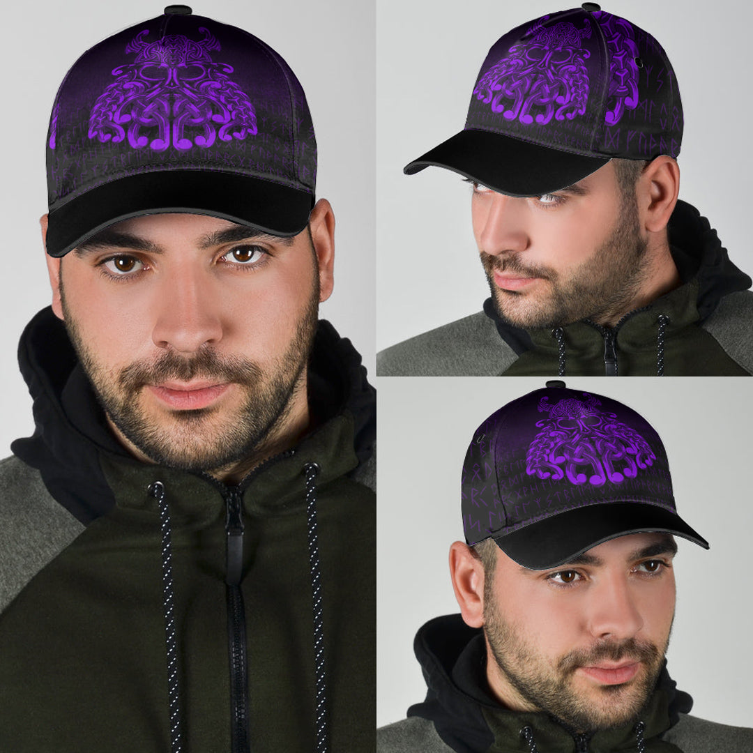 Viking Classic Cap Vikings Odin Valhalla Purple Version Classic Cap RLT12