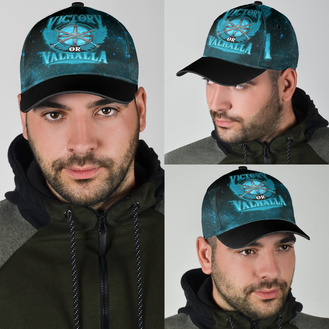 Viking Classic Cap Victory Or Valhalla Cyan Style Classic Cap RLT12
