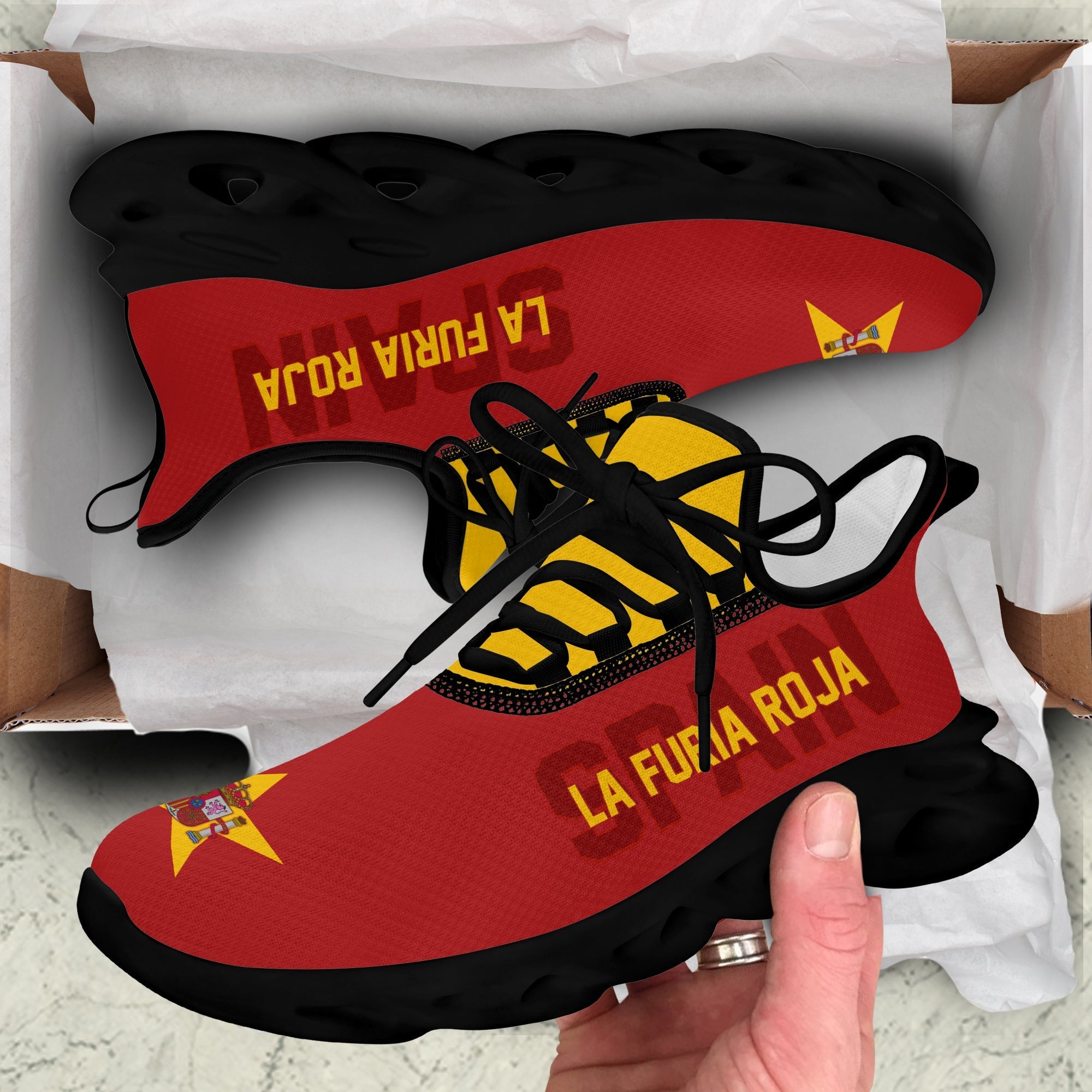 Spain World Cup 2022 Clunky Sneakers The Red Fury LT7