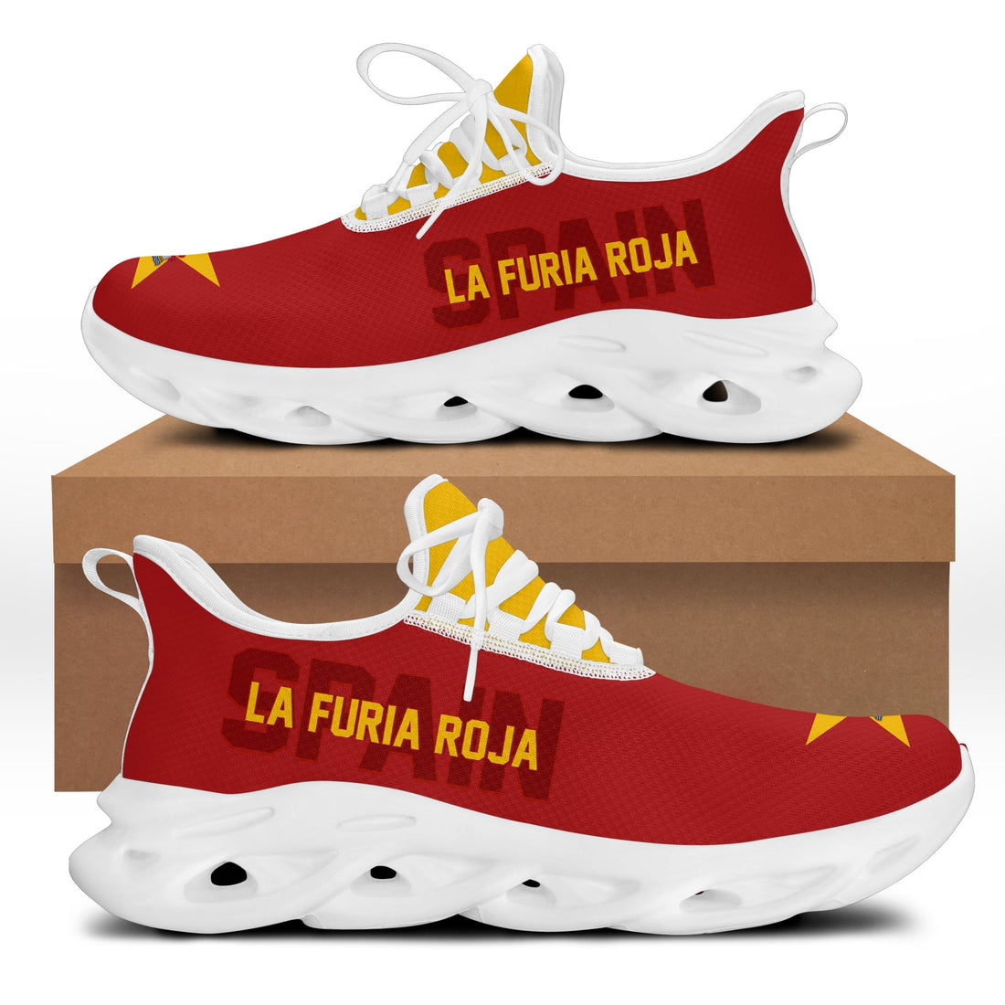 Spain World Cup 2022 Clunky Sneakers The Red Fury LT7
