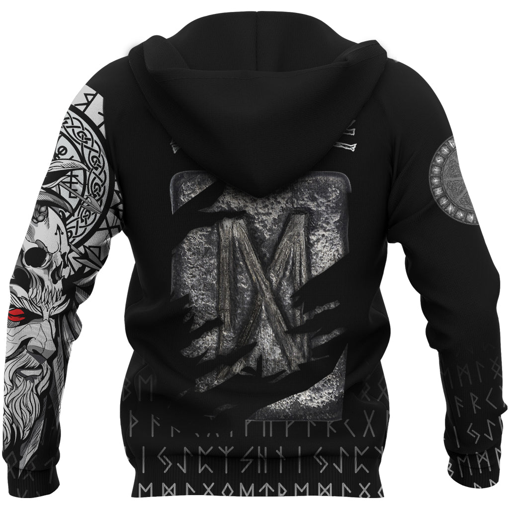 Viking Hoodie Dagaz Norse Runes RLT12