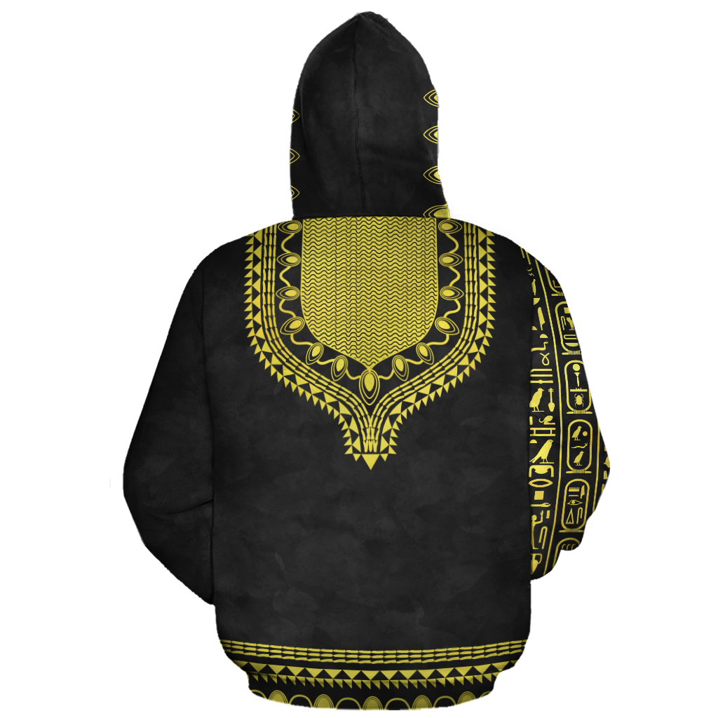 African Hoodie Printed Dashiki Ankh Hoodie