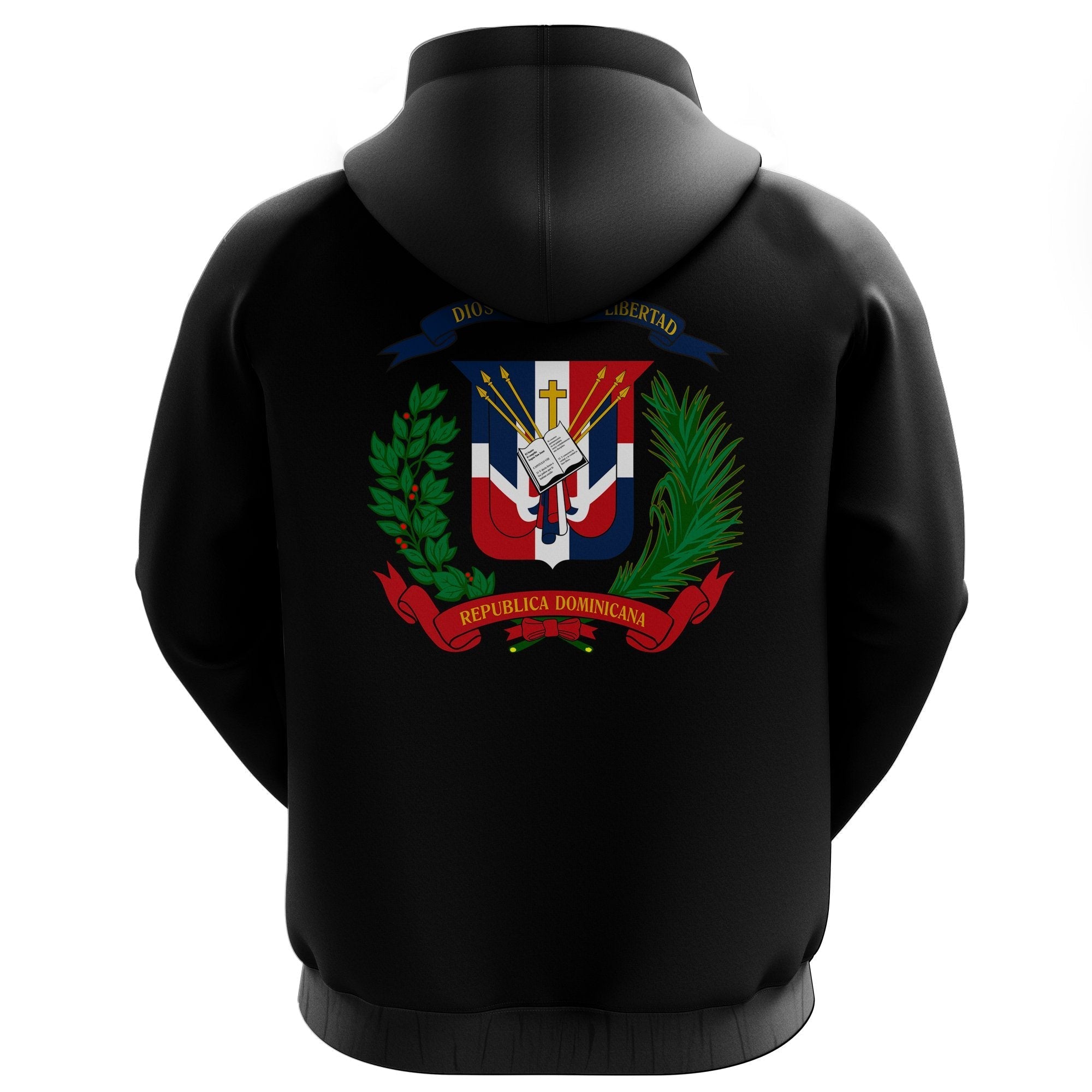 Dominican Republic Hoodie Heartbeat