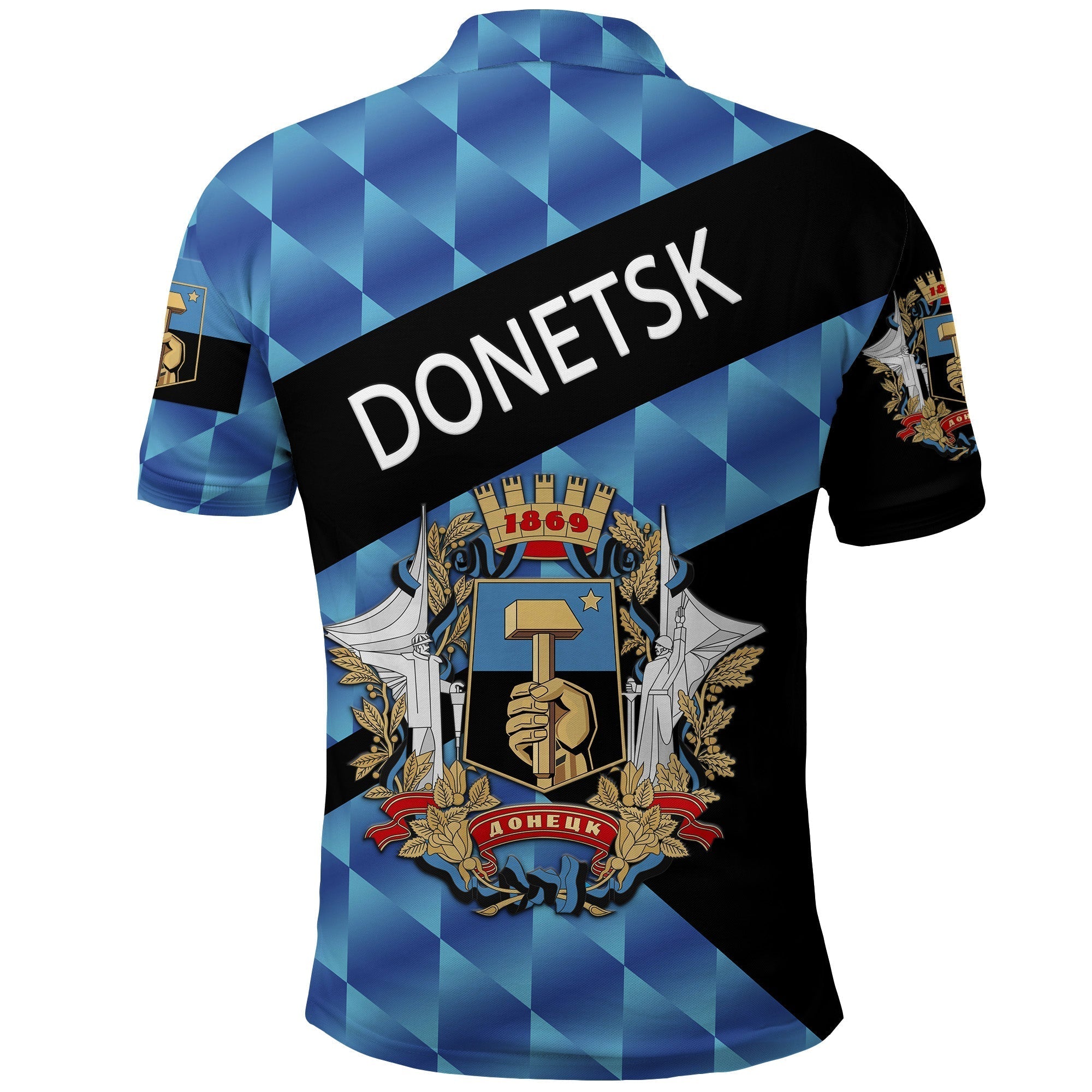 Ukraine Donetsk Polo Shirt Sporty Style LT8