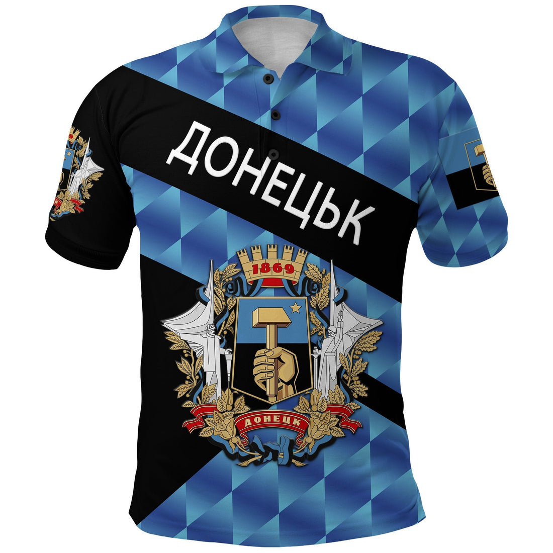 Ukraine Donetsk Polo Shirt Sporty Style LT8