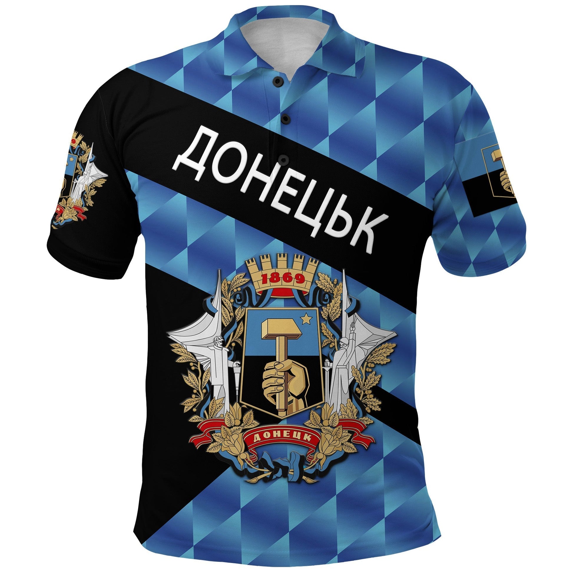 Ukraine Donetsk Polo Shirt Sporty Style LT8