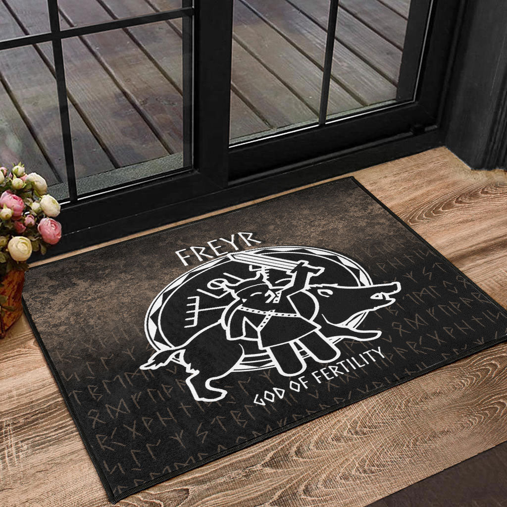 Wonder Print Shop Door Mat - Freyr God Of Fertility Door Mat RLT12