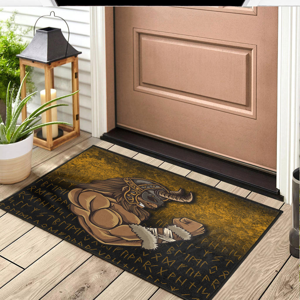 Viking Door Mat Viking Warrior Muscles Power Door Mat RLT12