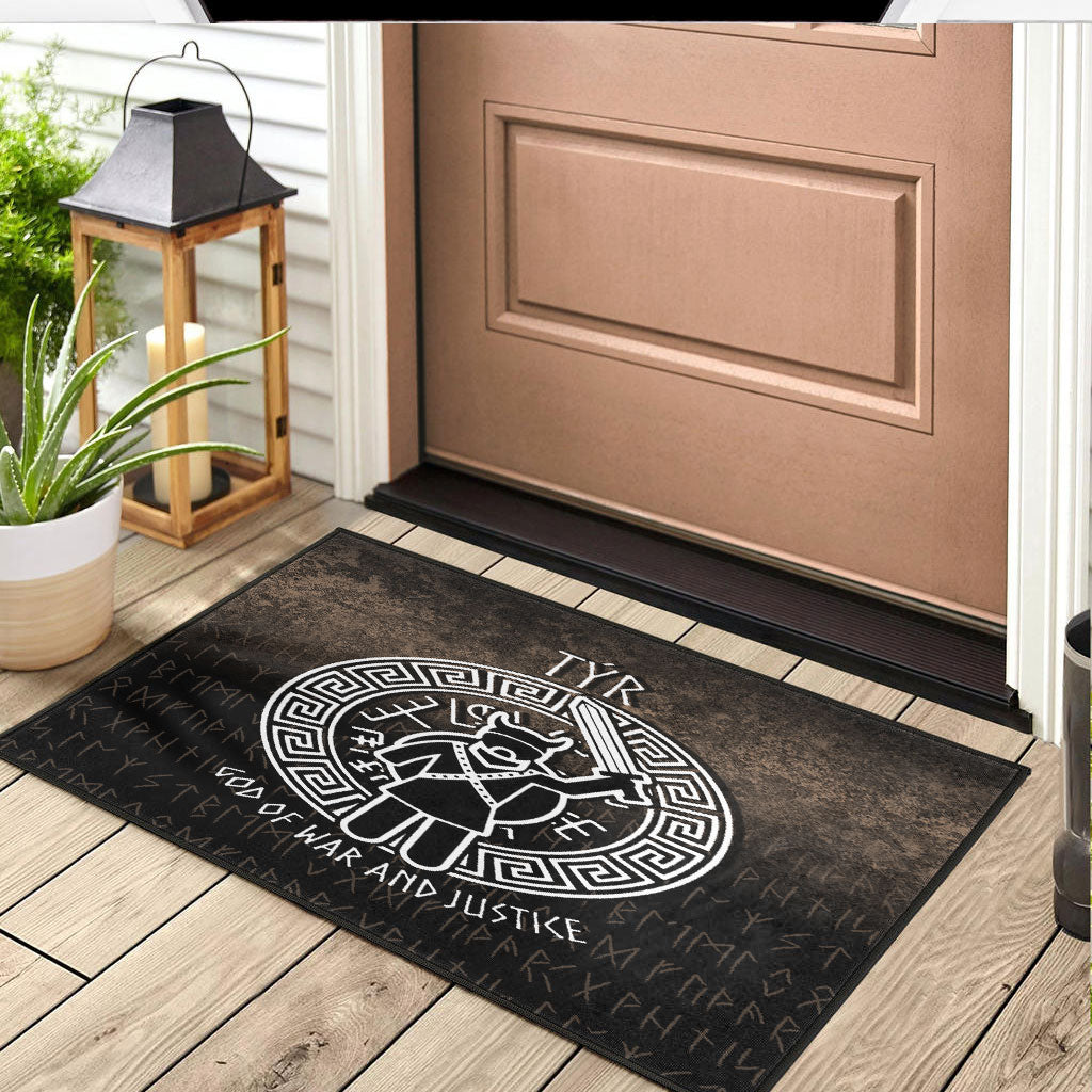Wonder Print Shop Door Mat - Tyr God Of War and Justice Door Mat RLT12