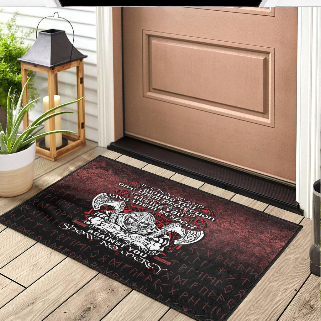 Wonder Print Shop Door Mat - Against You Show No Mercy Door Mat RLT12