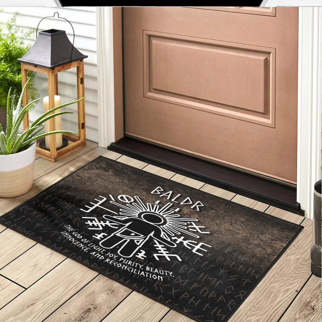 Wonder Print Shop Door Mat - Baldr God Door Mat RLT12