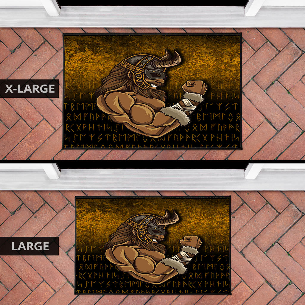 Viking Door Mat Viking Warrior Muscles Power Door Mat RLT12