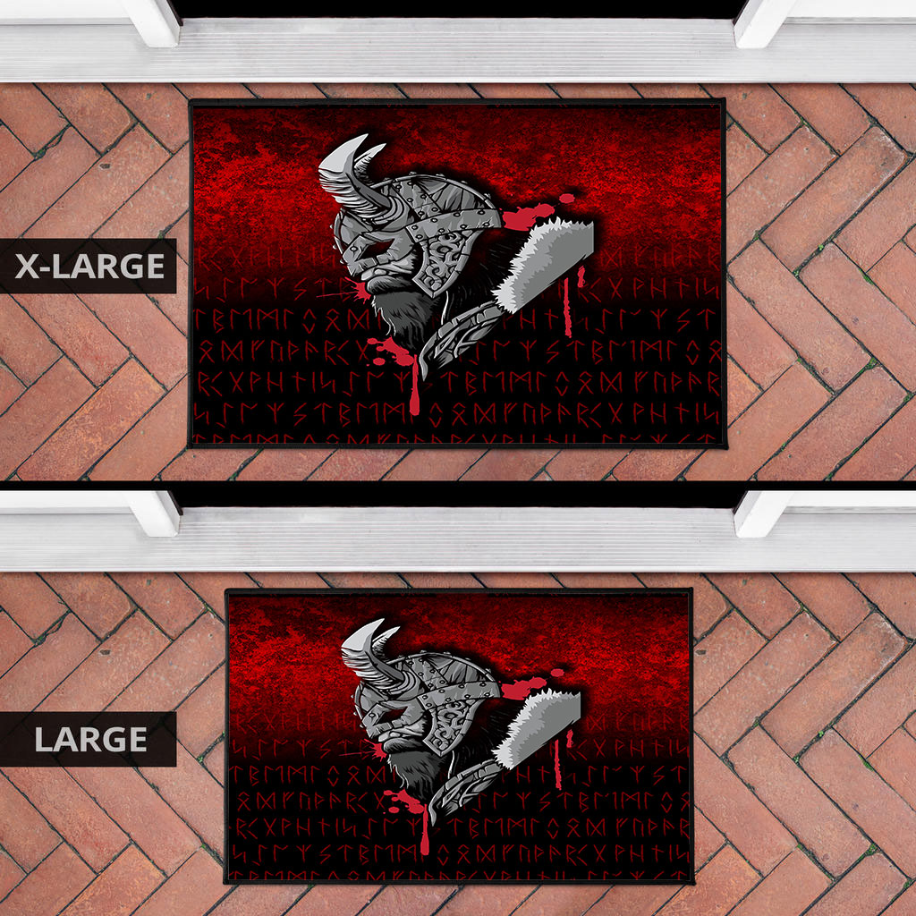 Viking Door Mat Viking Nordic Odin Door Mat RLT12