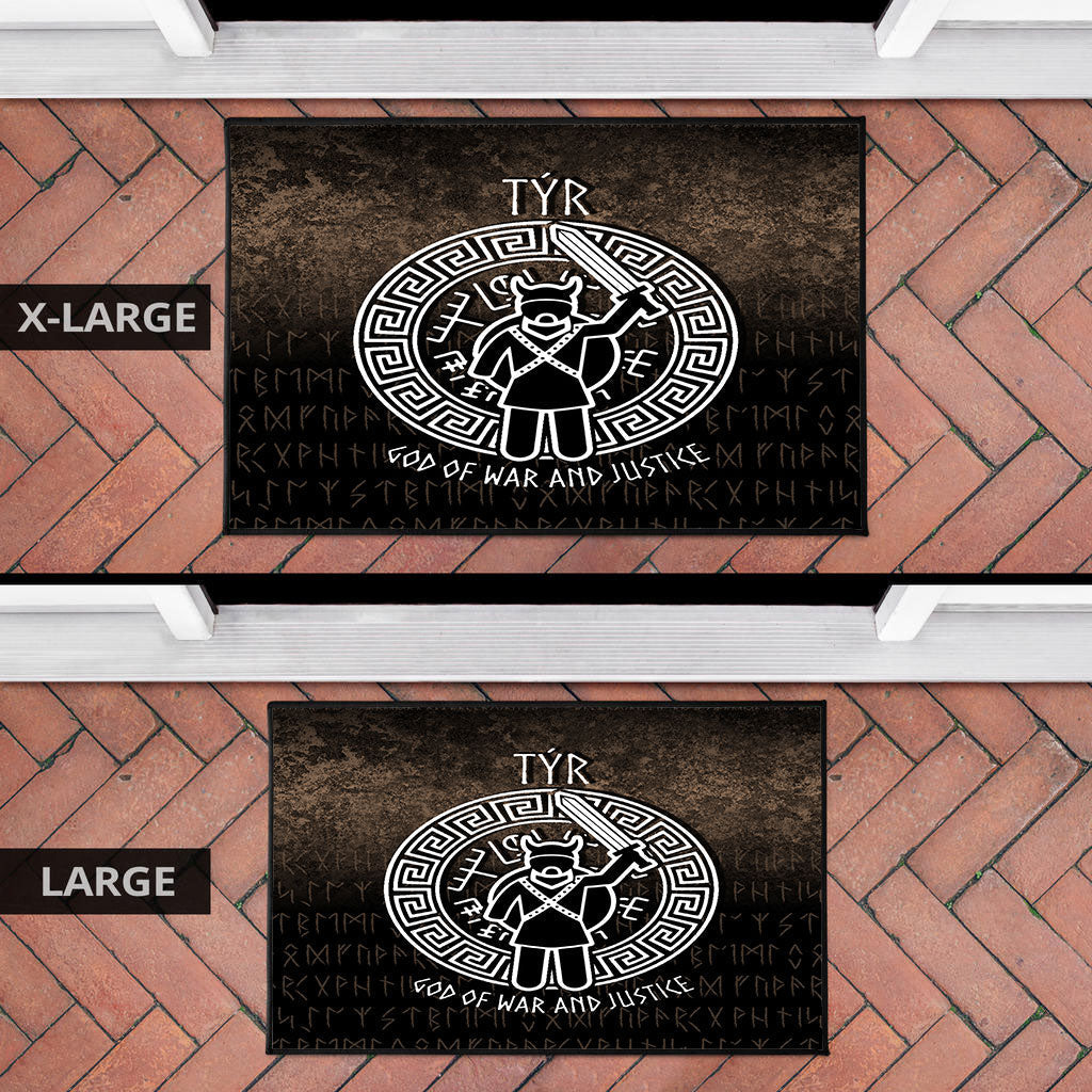 Wonder Print Shop Door Mat - Tyr God Of War and Justice Door Mat RLT12
