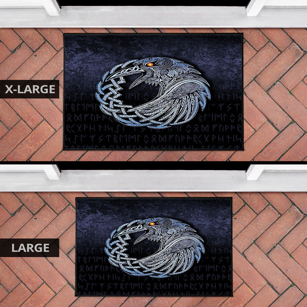 Viking Door Mat Vikings Raven Special Blue Version Door Mat RLT12