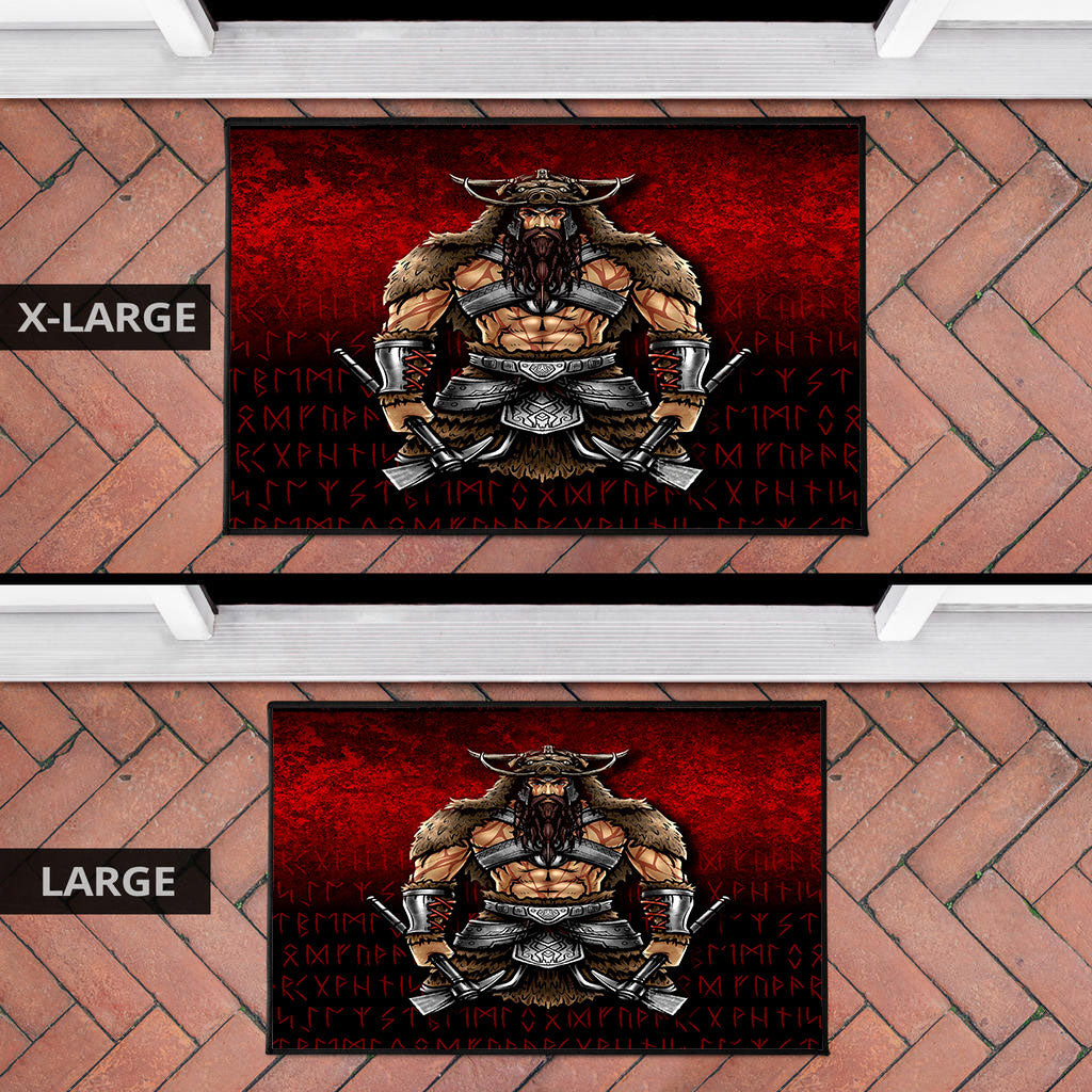 Viking Door Mat Berserker Viking Warrior Valhalla Door Mat RLT12