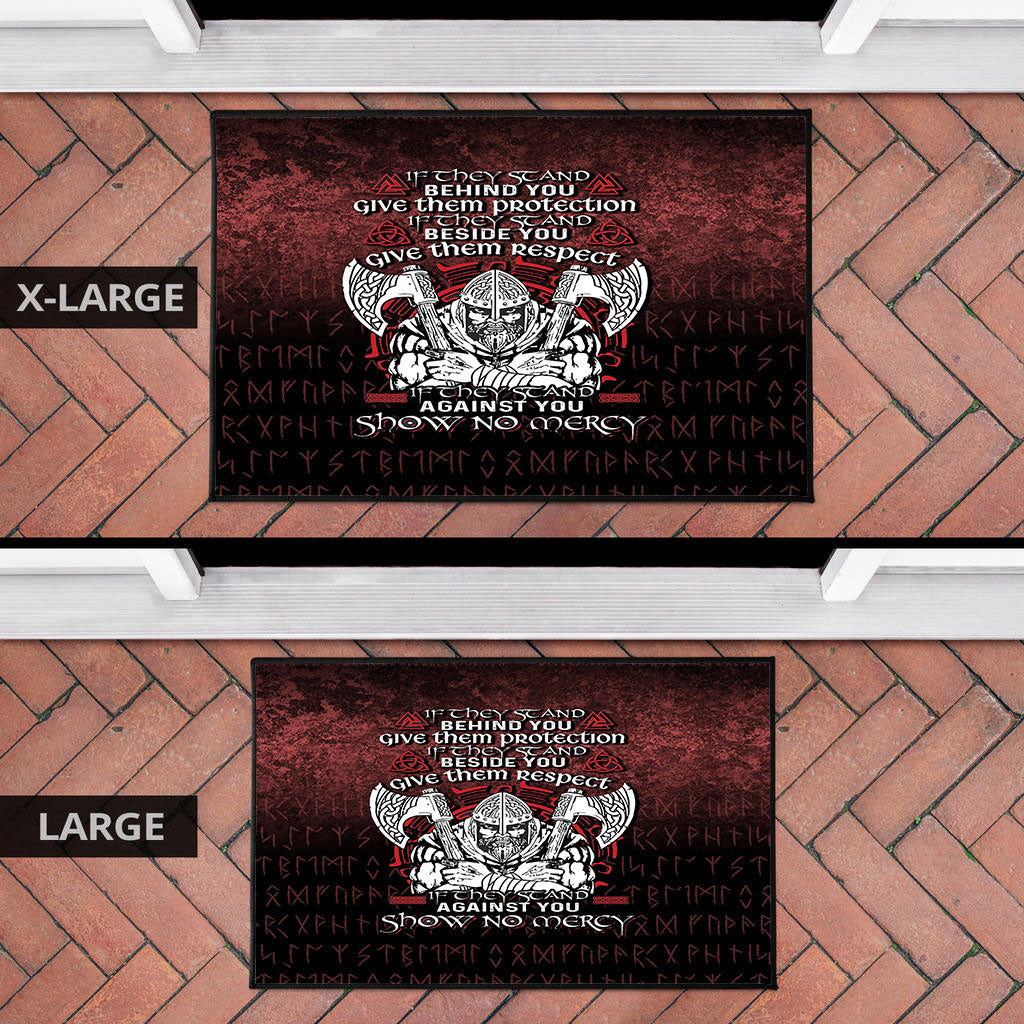 Wonder Print Shop Door Mat - Against You Show No Mercy Door Mat RLT12