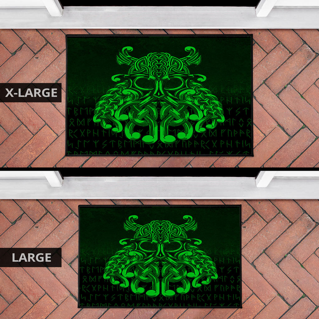 Viking Door Mat Vikings Odin Valhalla Green Version Door Mat RLT12