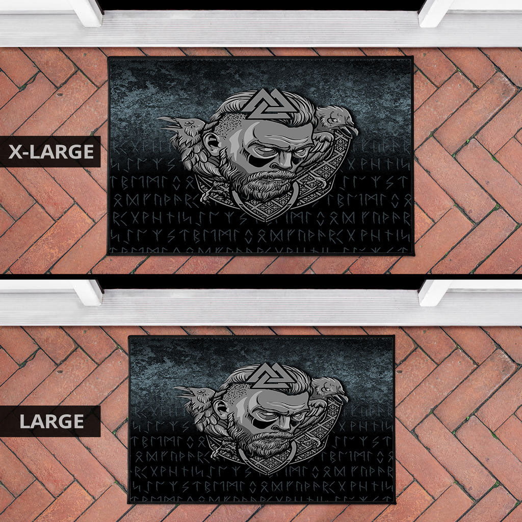 Wonder Print Shop Door Mat - Victory or Valhalla Warrior Door Mat RLT12