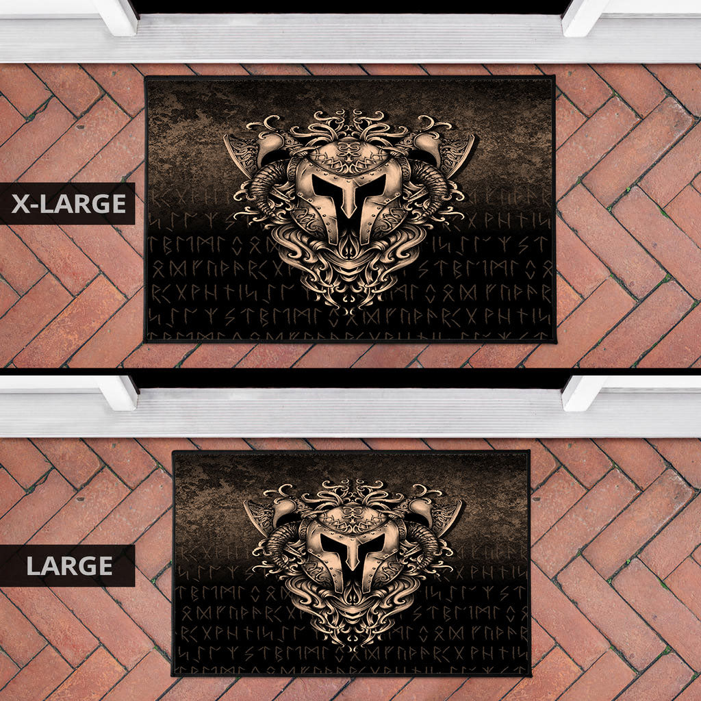 Viking Door Mat The Armor Of Viking Gold Version Door Mat RLT12
