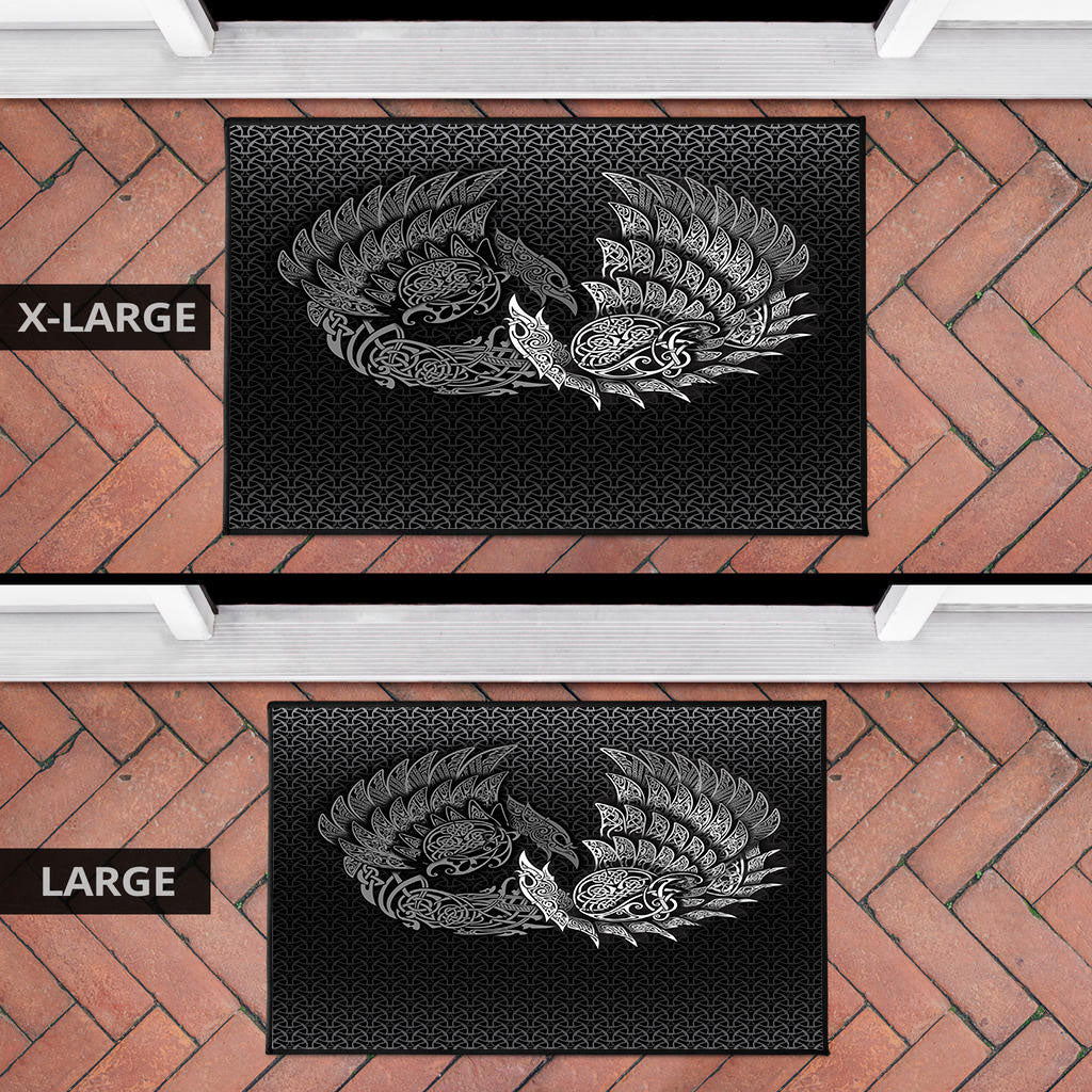 Viking Door Mat Ragnarok Huginn Muninn Special Version Door Mat RLT12