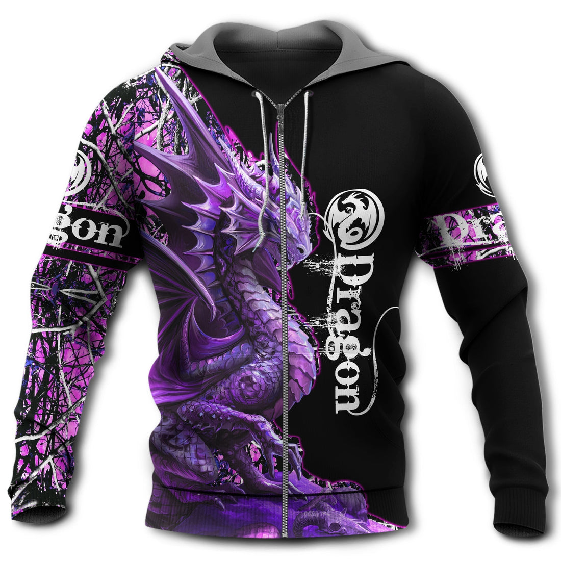 Dragon Strong Purple Dragon Hoodie