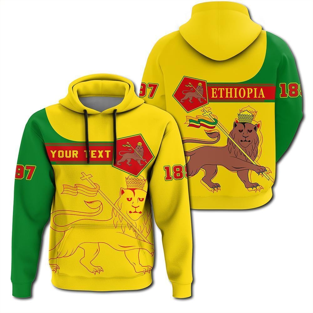 Custom Viking Hoodie - Ethiopia Pullover Pentagon Style