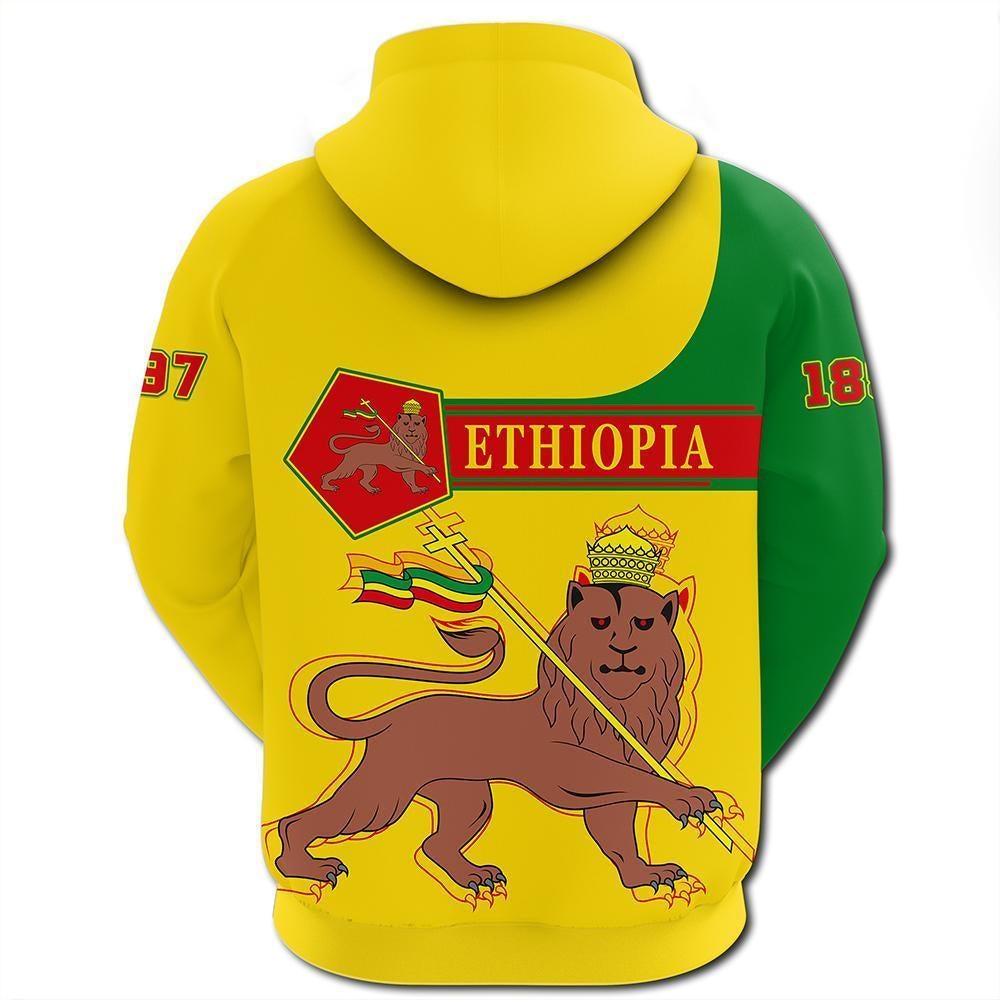 Custom Viking Hoodie - Ethiopia Pullover Pentagon Style