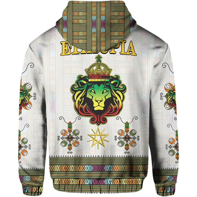 Ethiopia Hoodie Ethiopian Lion Of Judah Tibeb Style LT9
