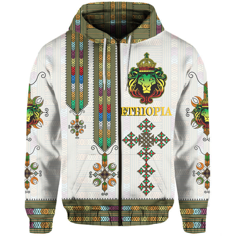 Ethiopia Hoodie Ethiopian Lion Of Judah Tibeb Style LT9