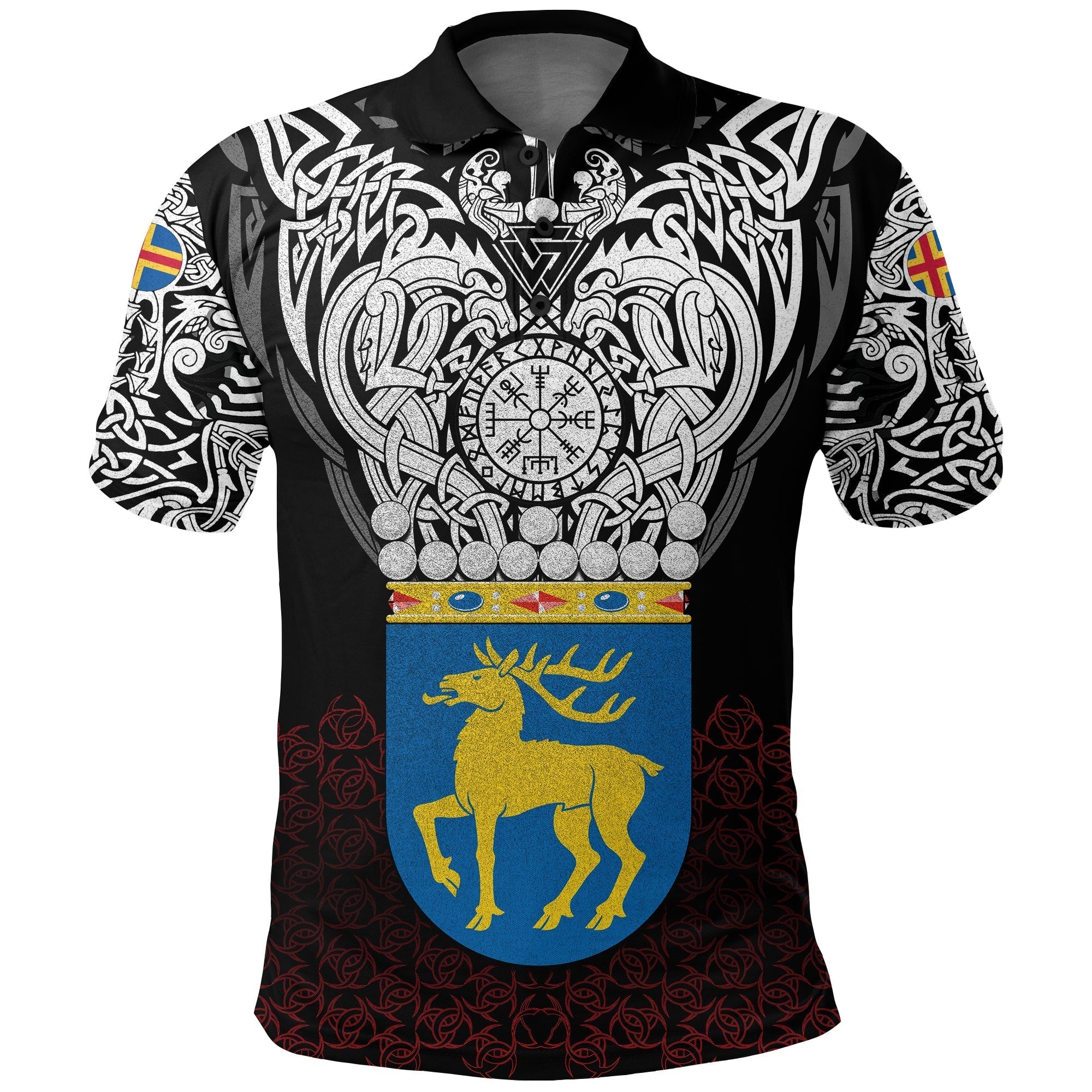 Viking Polo Shirt Aland Viking Symbol RLT12