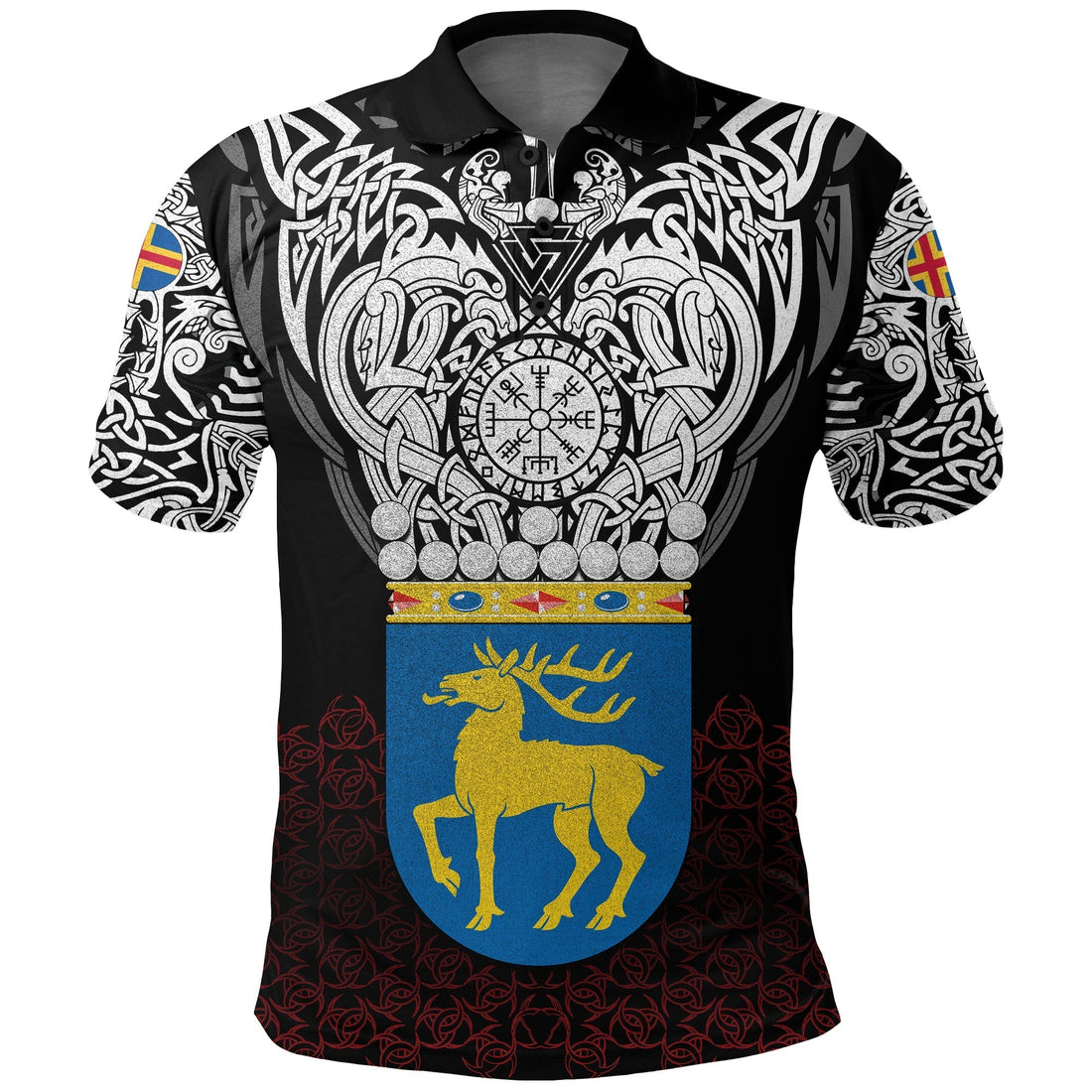 Viking Polo Shirt Aland Viking Symbol RLT12