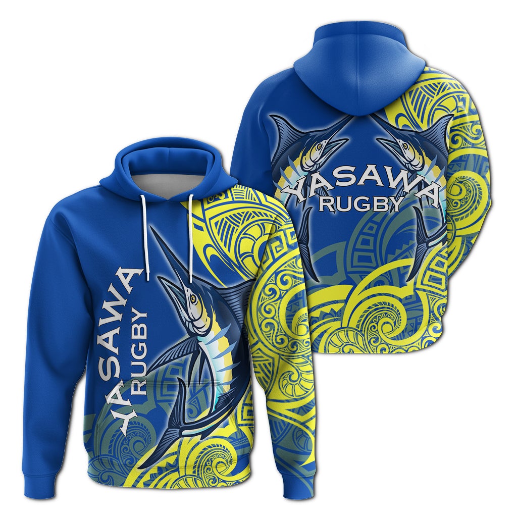 Yasawa Rugby Union Fiji Hoodie - Tapa Pattern LT12