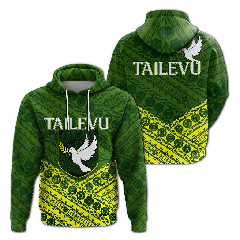 Tailevu Rugby Union Fiji Hoodie Tapa Pattern LT12