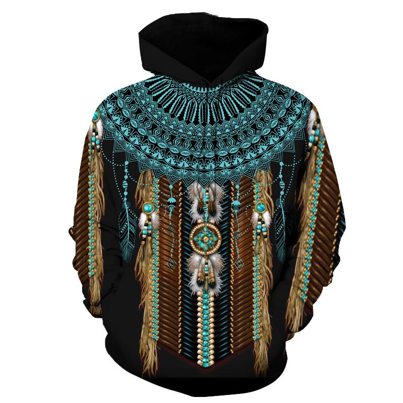 Black Native American Hoodie LT10