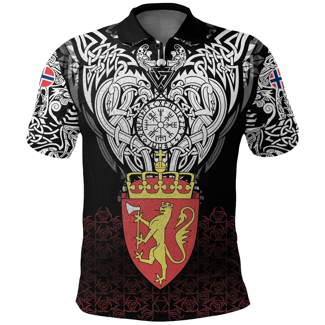 Viking Polo Shirt Norway Viking Symbol RLT12